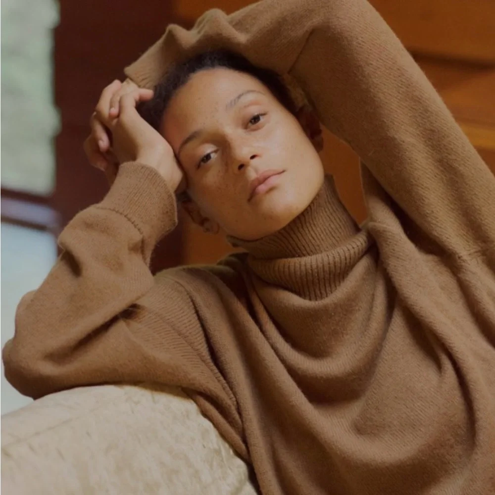 OZMA Forest Green Cowl Neck Sweater - Picture 3 of 9